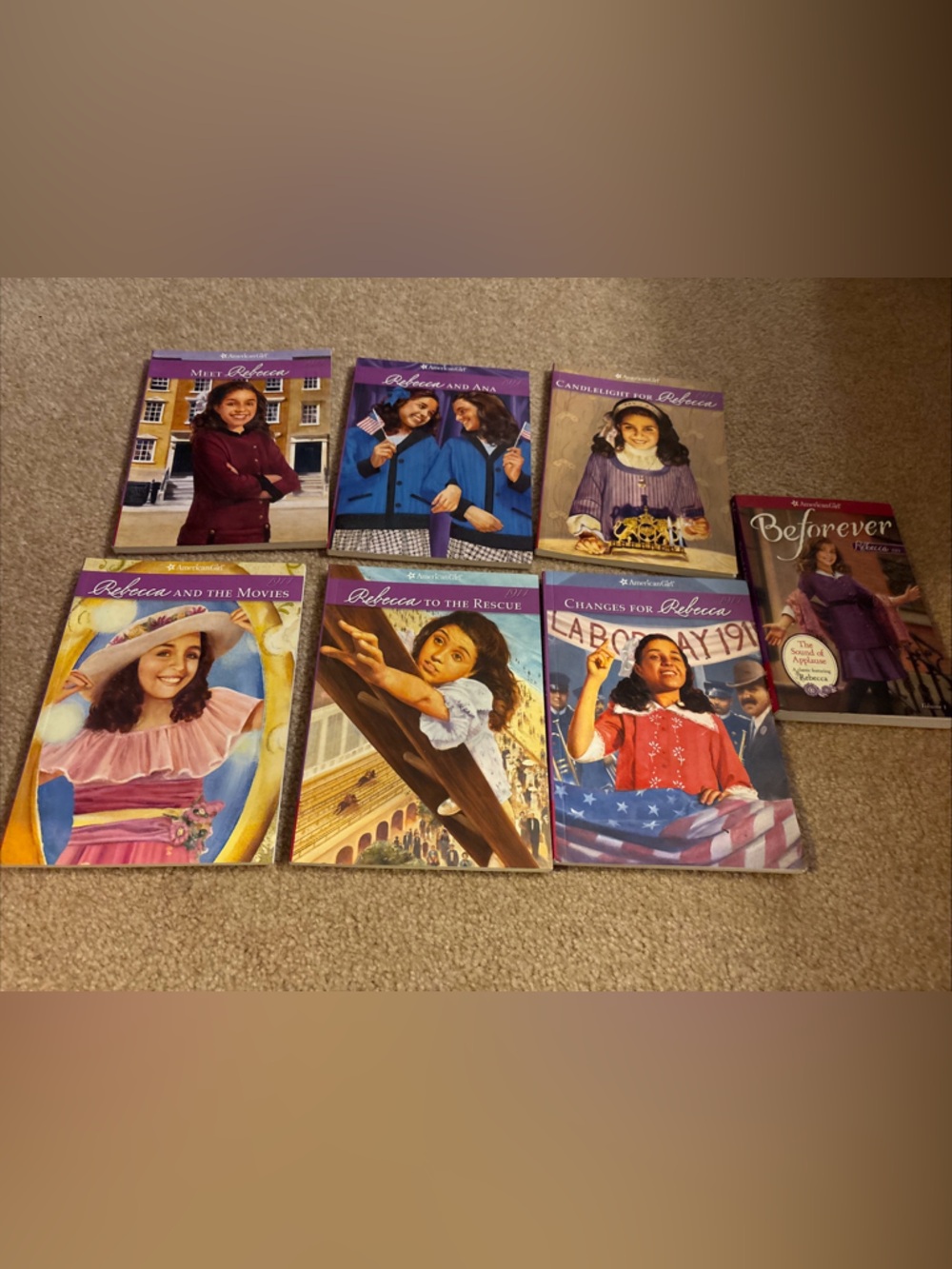 Lot of 7 Rebecca American Girl Books Paperback Complete Set Plus Bonus Book